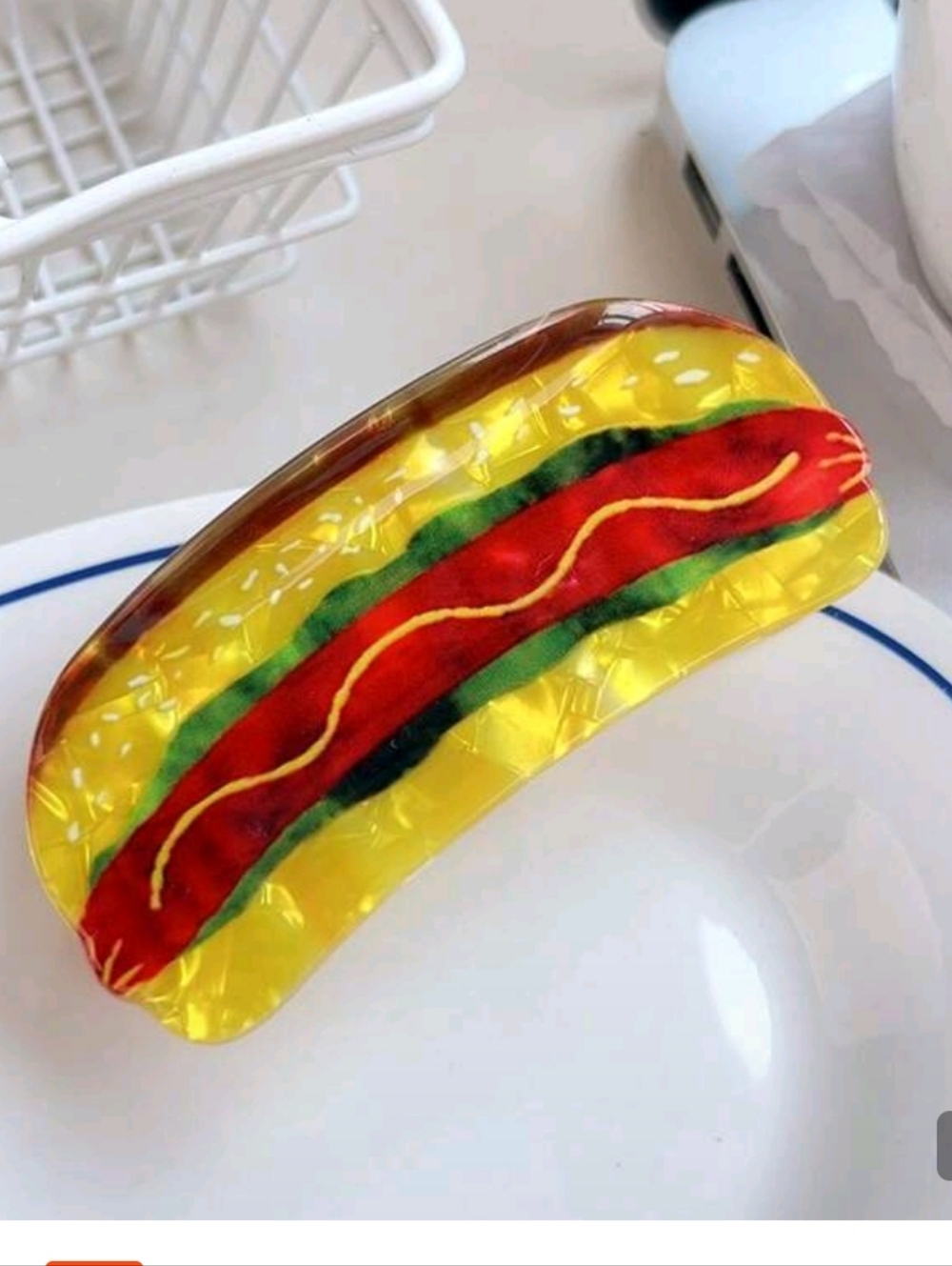 Hot Dog Hair Clip